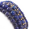 5Pcs 5 Style Natural Lapis Lazuli(Dyed) & Synthetic Hematite & Seed Beaded Stretch Bracelets Set BJEW-JB08831-6