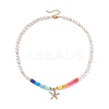 Starfish Pendant Necklace NJEW-TA00017-1
