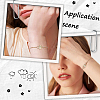 6Pcs Brass Box Chains Slider Bracelet Making with Clear Cubic Zirconia Tiny Charms BJEW-BBC0001-04-5