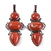 Natural Red Jasper Pendants G-Q158-04-09-1