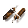 Natural Tiger Eye Pendants G-H360-01S-07-2