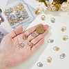 40Pcs 2 Colors Alloy Rhinestone Pendants FIND-FH0010-64-3
