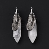 Natural Quartz Crystal Pendants G-E059-04AS-07-4