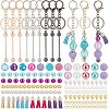 DIY Beadable Keychain Bar Making Kit DIY-PH0017-37-1