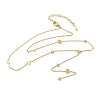 304 Stainless Steel Heart Lariat Y Necklaces for Women NJEW-C082-01G-2