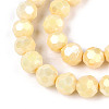 Anti-Tarnish Electroplate Glass Beads Strands EGLA-T021-10mm-15-13-3