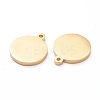 PVD Vacuum Plating 304 Stainless Steel Stamping Blank Tag Charms STAS-G215-10-G02-2