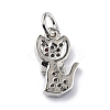 Brass Micro Pave Cubic Zirconia Charms ZIRC-F131-07P-2