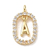 26Pcs Brass Micro Pave Clear Cubic Zirconia Pendants KK-L268-032G-2