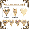 8Pcs 2 Colors 304 Stainless Steel Pendants STAS-SC0009-41-2