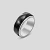 Rotatable 304 Stainless Steel Finger Rings FS-WGF1F3F-03-1