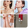 36Pcs 9 Colors Imitation Jade Glass Pendants PALLOY-TAC0198-8