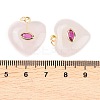 Natural Rose Quartz Pendants G-Z134-04C-3