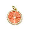 Brass Enamel Pendants LS-KK-H072-14G-02-1