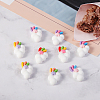 30Pcs 5 Colors Resin Cabochons RESI-CJ0001-187-7