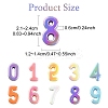 45Pcs 9 Colors Opaque UV Plating Acrylic Beads PACR-YW0001-58-3