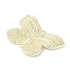 Rack Plating Alloy Butterfly Connector Charms PALLOY-F018-07G-2