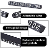 50 Bags ABS Price Display Cube Adjustable Price Tag ODIS-BBC0001-06-6