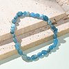 Natural Apatite Bead Stretch Bracelets X-BJEW-K213-40-6
