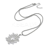 Rack Plating Brass Sun Pendant Necklaces NJEW-P317-07P-2