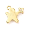 Rack Plating Brass Pave Cubic Zirconia Pendants KK-R150-01G-2
