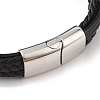 Braided Microfiber Leather Multi-strand Bracelets BJEW-B096-08C-3