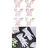 6 Pairs 6 Styles Polyester Lace Gloves AJEW-GL0002-71-8