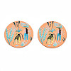Spray Painted Iron Pendants IFIN-T016-34-2
