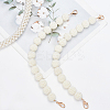 Plastic Imitation Pearl Berry Beaded Chain Bag Handles FIND-WH0111-205-5