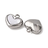 304 Stainless Steel Resin Pendants STAS-P406-15A-P-2