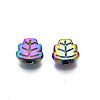Rack Plating Rainbow Color Alloy Beads PALLOY-S180-334-2