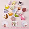 14 Pieces Acrylic Brooch Pins Set Cup Cat and Animal Milk Tea Label Pins Cute Cartoon Animal Badges Pins Creative Backpack Pins Jewelry for Jackets Clothes Hats Decorations JBR111A-6