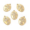 PVD Vacuum Plating 201 Stainless Steel with Rhinestone Pendants LS-STAS-J401-VC995-4