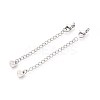 Tarnish Resistant 304 Stainless Steel Curb Chain Extender STAS-G310-06P-3