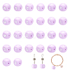 CHGCRAFT 26Pcs 26 Style Silicone Beads SIL-CA0001-36-1