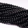Natural Black Tourmaline Beads Strands LS-G-P132-17-8mm-1