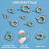 Unicraftale 8Pcs 4 Styles 201 Stainless Steel Spring Ring Clasps STAS-UN0045-10-5