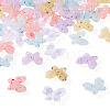50Pcs 5 Colors Marbled Stone Style Opaque Acrylic Beads OACR-TA0003-64-2