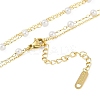 Ion Plating(IP) Golden Tone 304 Stainless Steel Double Layer Butterfly Pendant Necklaces for Women NJEW-K276-08G-03-2