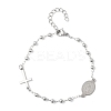 Religion 304 Stainless Steel Link Bracelets BJEW-F524-05A-P-3