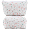 2Pcs 2 Styles Portable Travel Polyester Cosmetic Zipper Storage Clutch Bags ABAG-CY0001-01B-6