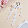 1Pc Bowknot Resin Pendant Decoration HJEW-LP0001-19-1