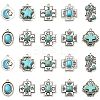 10Pcs 10 Styles Tibetan Style Alloy Pendants FIND-CJ0002-17-1