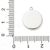 304 Stainless Steel Rhinestone Pendants STAS-P399-02D-3