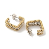 202 Stainless Steel Square Multi Layered Stud Earrings EJEW-H003-12GP-2