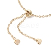Adjustable Braided Brass Macrame Pouch Cable Chain Slider Bracelet Making BJEW-JB10285-01-5