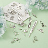 Tibetan Style Zinc Alloy Pendants TIBEP-TA0002-36AS-RS-7