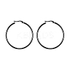 304 Stainless Steel Big Hoop Earrings EJEW-F105-06B-2