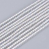 Electroplate Glass Beads Strands X-EGLA-I013-2mm-AB01-1