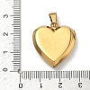 304 Stainless Steel Locket Pendants STAS-H255-02G-11-3